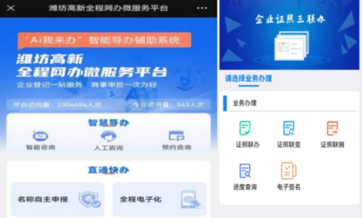 濰坊高新區以信息公開賦能政務服務，提升市場主體準入退出便利度